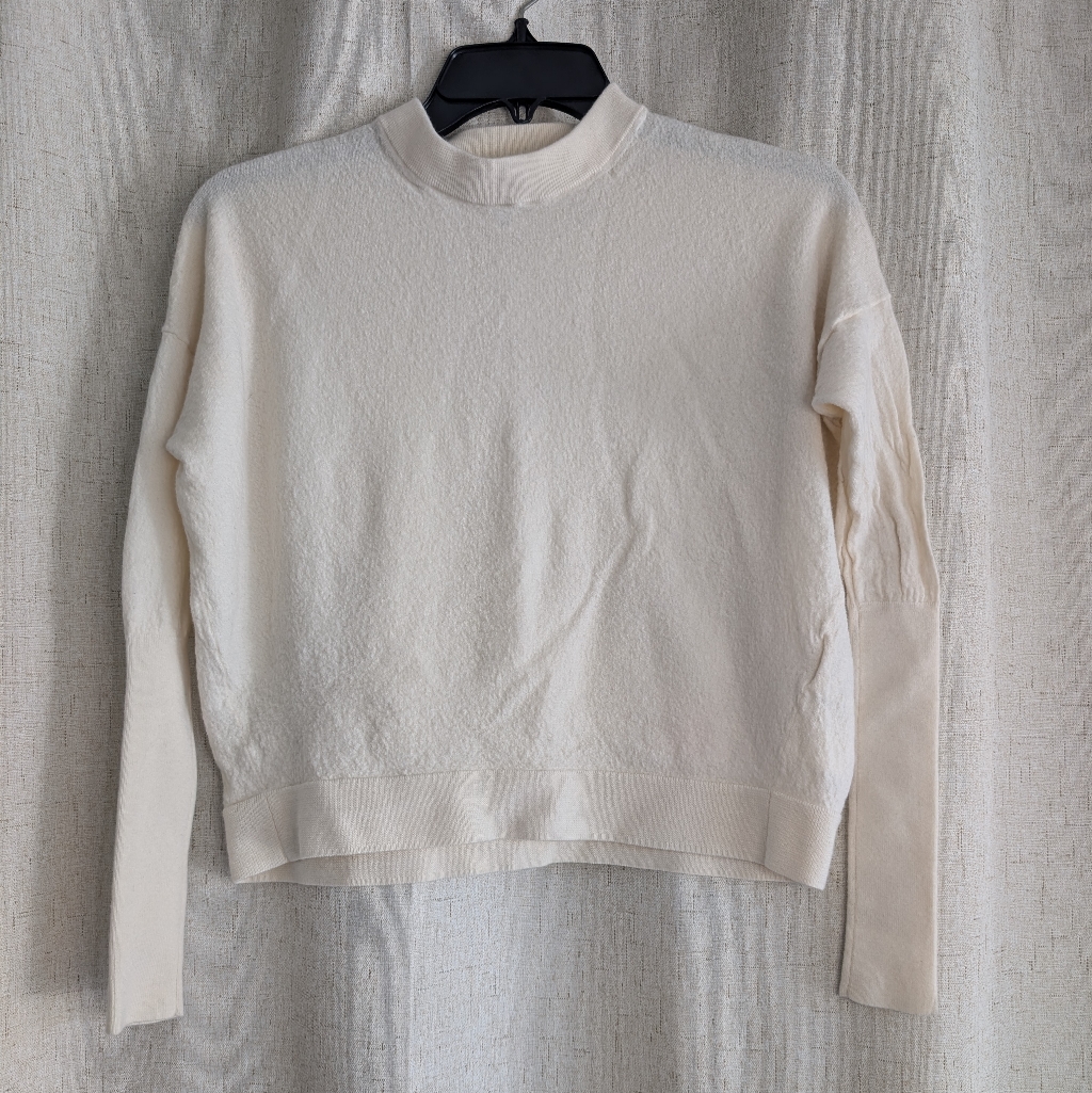 Acne Studios Delight Merino Wool Pullover Sweater Cream Size Small — image 2 of 6